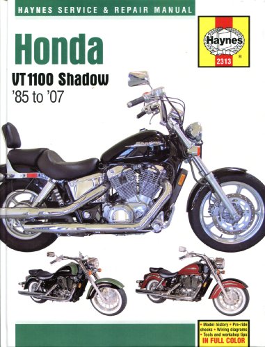 Haynes Honda VT1100 Shadow '85 to '07 Service and Repair Manual