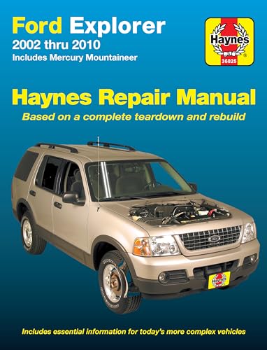 Beispielbild fr Ford Explorer 2002 thru 2010: Includes Mercury Mountineer (Haynes Repair Manual) zum Verkauf von Ergodebooks