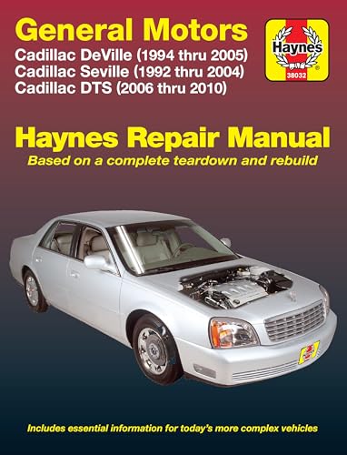 Cadillac DeVille (94-05), Seville (92-04), & DTS (06-10) Haynes Repair Manual (9781563928154) by Haynes