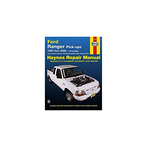Stock image for Ford Ranger & Mazda B-Series Pick-Ups Automotive Repair Manual: Models Covered: All Ford Ranger Models - 1993 through 2010 All Mazda B2300, B2500, . - pick-ups - 1994 through 2009: 93-10 for sale by Earl The Pearls