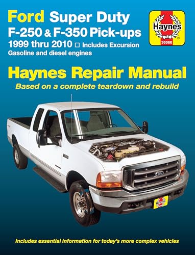 Stock image for Ford Super Duty Pick-up & Excursion for Ford Super Duty F-250 & F-350 Pick-ups & Excursion 999-10) Haynes Repair Manual: Includes Gasoline and Diesel Engines for sale by Seattle Goodwill