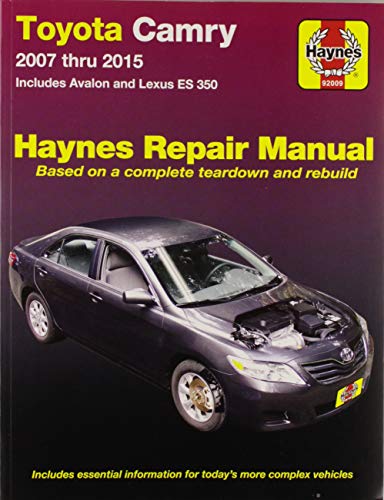 Toyota Camry, Avalon, and Lexus ES 350 2007-2011 Repair Manual (Haynes Repair Manual) (9781563929090) by Haynes