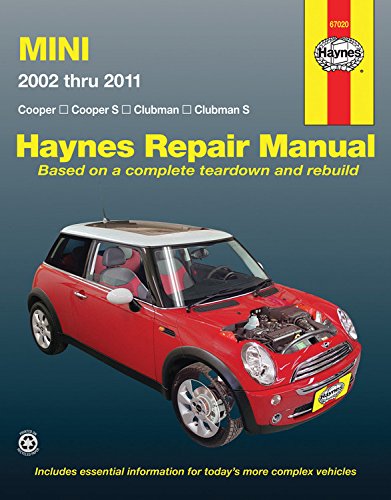 Imagen de archivo de Mini Cooper, Cooper S, Clubman & Clubman S 2002 Thru 2011 Haynes Repair Manual a la venta por RPL Library Store