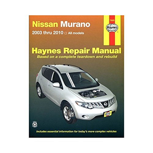 Stock image for Nissan Murano 2003 thru 2010: All Models (Haynes Repair Manual) for sale by Big Bill's Books