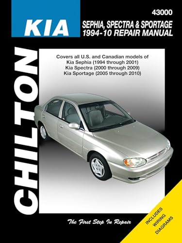 Total Car Care Kia Spectra/Sephia/Sportage S/E 1994-2010 Repair Manual (9781563929601) by Chilton