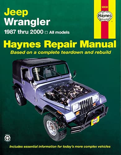 Cengage Learning Jeep Wrangler 1987 - 2011 Repair Manual (9781563929830) by Haynes