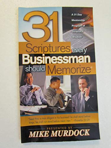 Stock image for 31 Scriptures Every Businessman Should Memorize for sale by Gulf Coast Books