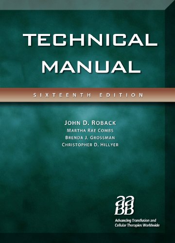 Imagen de archivo de Technical Manual, 16th edition (Technical Manual of the American Assoc of Blood Banks) a la venta por Ergodebooks