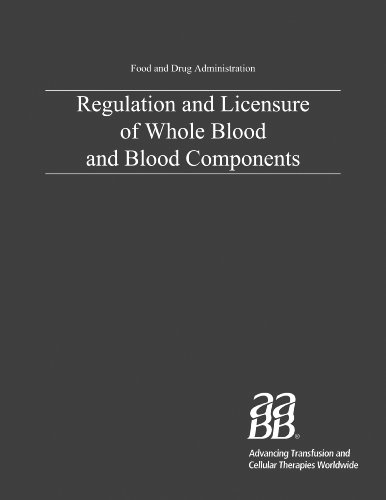 Stock image for Regulation and Licensure of Whole Blood and Blood Components for sale by Wonder Book