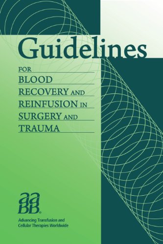Imagen de archivo de Guidelines for Blood Recovery and Reinfusion in Surgery and Trauma a la venta por ThriftBooks-Dallas