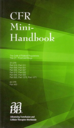 CFR Mini-Handbook - American Association of Blood Banks (AABB)