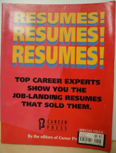 Stock image for Resumes! Resumes! Resumes! for sale by ThriftBooks-Atlanta