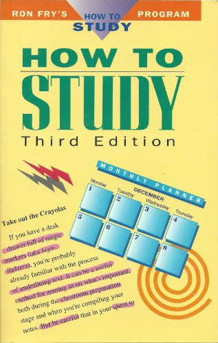 Beispielbild fr How to Study (Ron Fry's How to Study Program) zum Verkauf von Wonder Book