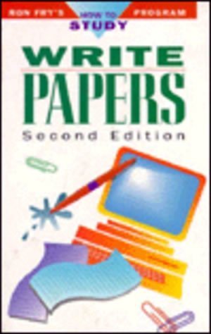 Beispielbild fr Write Papers (Ron Fry's How to Study Program) zum Verkauf von Wonder Book