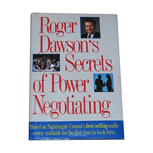 Imagen de archivo de Roger Dawson's Secrets Of Power Negotiating a la venta por Books of the Smoky Mountains