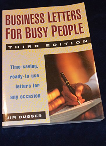 Imagen de archivo de Business Letters for Busy People a la venta por Better World Books