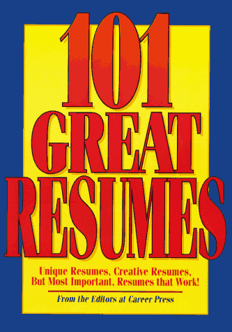 Stock image for 101 Great Resumes for sale by Wonder Book