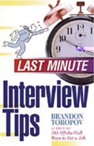 Imagen de archivo de Last Minute Interview Tips a la venta por Kanic Books