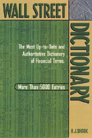 Imagen de archivo de Wall Street Dictionary a la venta por Seattle Goodwill