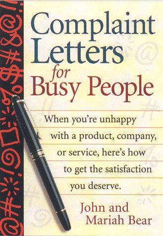 Beispielbild fr Complaint Letters for Busy People zum Verkauf von Wonder Book