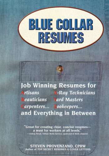 Stock image for Blue Collar Resumes for sale by Kanic Books