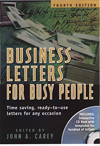 Imagen de archivo de Business Letters for Busy People, Fourth Edition a la venta por Your Online Bookstore