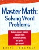 Imagen de archivo de Master Math: Solving Word Problems (Master Math Series) a la venta por SecondSale