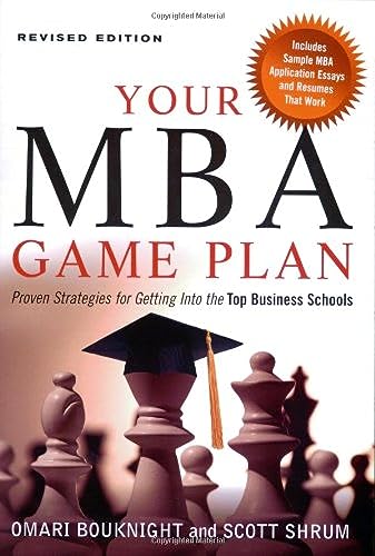 your mba game plan pdf