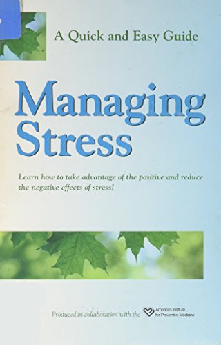 Beispielbild fr Managing Stress zum Verkauf von Robinson Street Books, IOBA