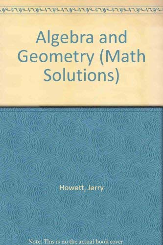 9781564201249: Algebra and Geometry