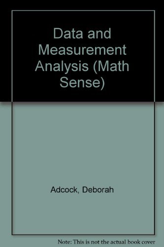 Beispielbild fr Data and Measurement Analysis (Math Sense) zum Verkauf von Better World Books