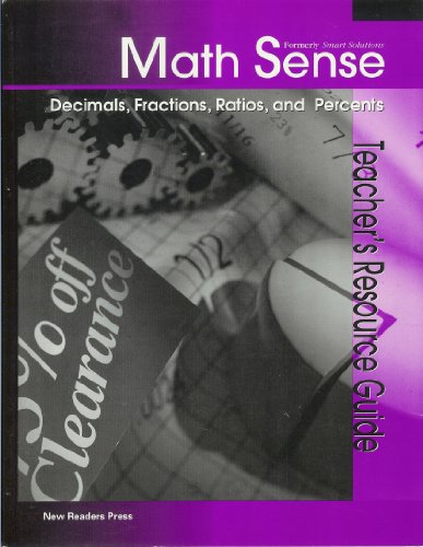 Beispielbild fr Decimals, Fractions, Ratios, and Percents (Math Sense) zum Verkauf von Better World Books