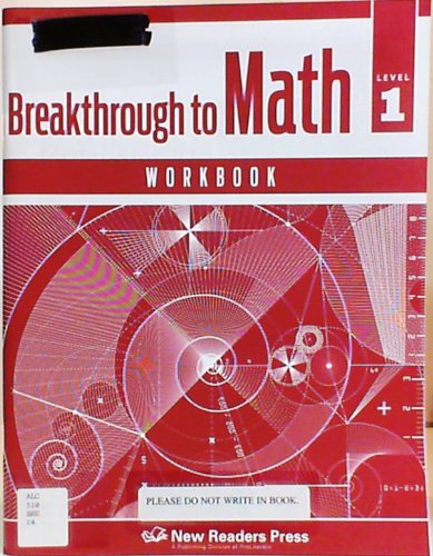 Beispielbild fr Breakthrough to Math: Level 1: Workbook zum Verkauf von Better World Books