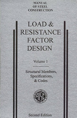 Beispielbild fr AISC Manual of Steel Construction: Load and Resistance Factor Design, Second Edition, LRFD, 2nd Edition, (Volume 1: Structural Members, Specifications, & Codes), (1994) zum Verkauf von HPB-Red