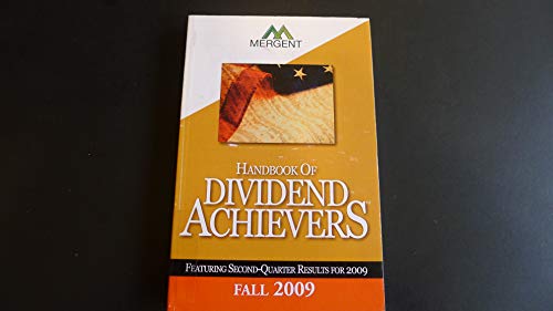 Stock image for Mergent's Dividend Achievers (Summer, 2009) for sale by Ergodebooks