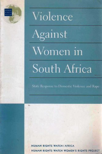 Beispielbild fr Violence Against Women in South Africa: State Responses to Domestic Violence and Rape zum Verkauf von Wonder Book