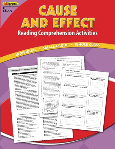 Imagen de archivo de Reading Comprehension Activity Book: Cause & Effect Red Level 2.0-3.5 a la venta por Booksavers of MD