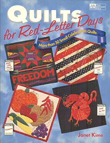 Stock image for Quilts for Red-Letter Days: More Than 30 Small Celebration Quilts for sale by Reliant Bookstore