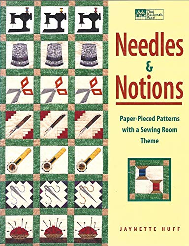 Beispielbild fr Needles and Notions: Paper-Pieced Patterns with a Sewing Room Theme zum Verkauf von SecondSale