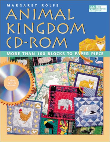 Beispielbild fr Animal Kingdom CD-ROM: More Than 100 Blocks to Paper Piece zum Verkauf von medimops