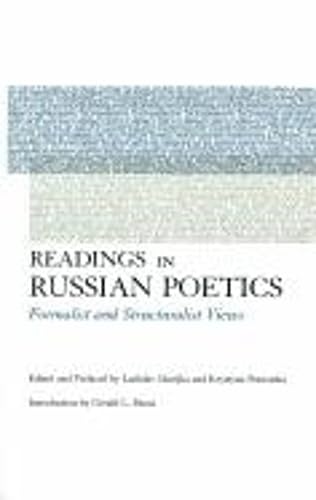 9781564783240: Readings in Russian Poetics: Formalist and Structuralist Views (Russian Literature (Dalkey Archive))