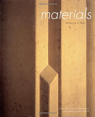 Stock image for Materials: Architecture In Detail. Introduction and captions by Mark Pasnik. Chapter headings by James McCown. Photography by Paul Warchol for sale by James & Mary Laurie, Booksellers A.B.A.A