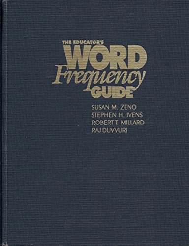 Stock image for The Educator's Word Frequency Guide for sale by Royal Oak Bookshop