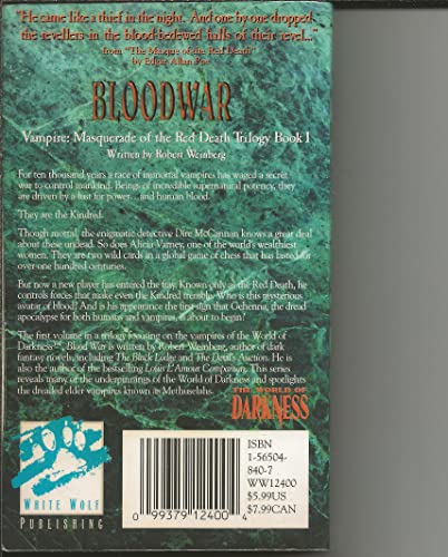 Blood War (Masquerade of the Red Death #1) (9781565048409) by Weinberg, Robert