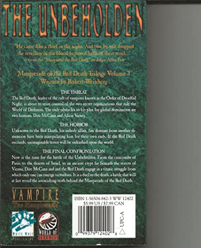 Beispielbild fr The Unbeholden (Masquerade of the Red Death, Vol 3) zum Verkauf von Books of the Smoky Mountains
