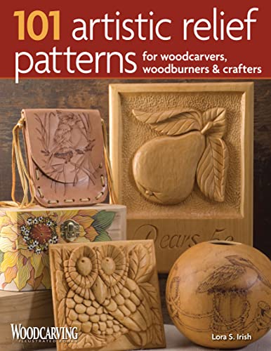 Beispielbild fr 101 Artistic Relief Patterns for Woodcarvers, Woodburners & Crafters (Fox Chapel Publishing) Small Relief-Carving Designs, Easy-to-Follow Instructions & Detailed Photos (Woodcarving Illustrated Books) zum Verkauf von WorldofBooks