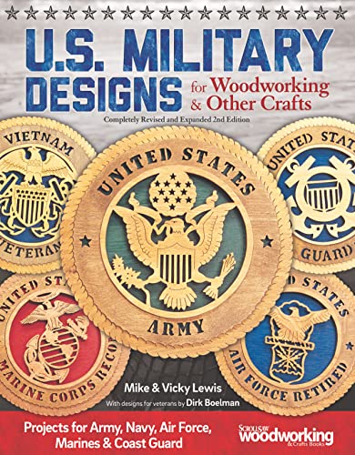Beispielbild fr U.S. Military Designs for Woodworking & Other Crafts: Projects for Army, Navy, Air Force, Marines & Coast Guard (Fox Chapel Publishing) zum Verkauf von Books Unplugged