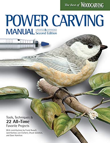 Beispielbild fr Power Carving Manual, Second Edition: Tools, Techniques, and 22 All-Time Favorite Projects (Fox Chapel Publishing) Step-by-Step Projects and Photos, Buyer's Guide, Expert Information, and Inspiration zum Verkauf von BooksRun