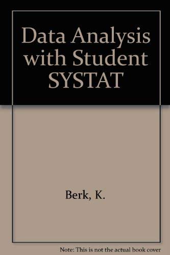 9781565270893: Data Analysis with Student SYSTAT