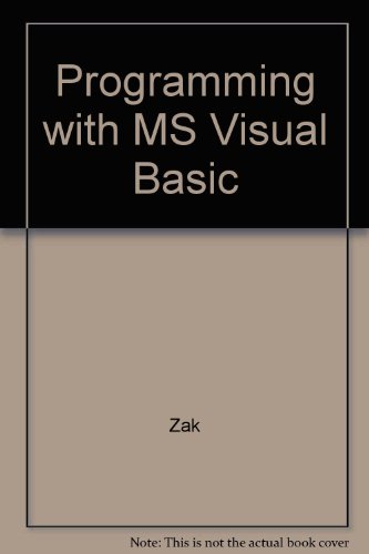 Imagen de archivo de Programming with Microsoft Visual Basic 2.0/3.0 for Windows a la venta por Better World Books